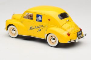 Renault 4CV Michelin Yellow Solido 1:18 82002 Metāls — attēls 5 no 6