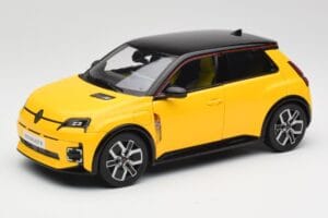 Renault 5 E-Tech Pop Dzeltens & Melns Norev 1:18 185500 Metāls