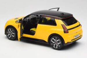 Renault 5 E-Tech Pop Dzeltens & Melns Norev 1:18 185500 Metāls — attēls 5 no 8