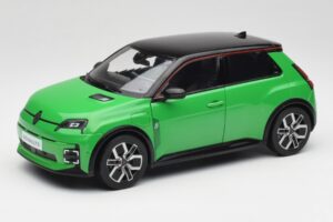 Renault 5 E-Tech Electric Pop Zaļš & Melns Norev 1:18 185502 Metāls