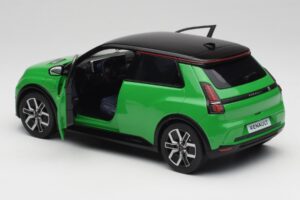Renault 5 E-Tech Electric Pop Zaļš & Melns Norev 1:18 185502 Metāls — attēls 5 no 8