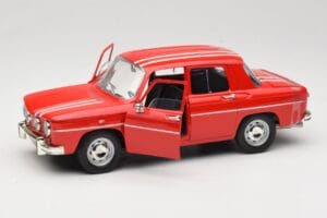 Renault 8 Gordini Sarkans Solido 1:18 9018-M1 Metāls — attēls 2 no 8
