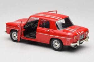 Renault 8 Gordini Sarkans Solido 1:18 9018-M1 Metāls — attēls 5 no 8