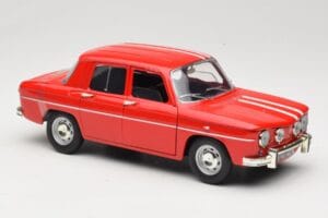 Renault 8 Gordini Sarkans Solido 1:18 9018-M1 Metāls — attēls 6 no 8