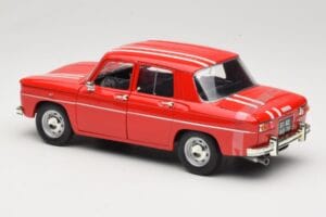 Renault 8 Gordini Sarkans Solido 1:18 9018-M1 Metāls — attēls 7 no 8