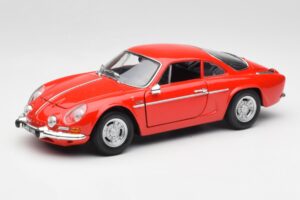 Alpine A110 1600S Sarkans Maisto 1:18 50322 Metāls