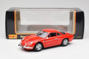 Alpine A110 1600S Sarkans Maisto 1:18 50322 Metāls — attēls 8 no 8