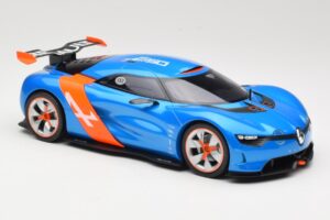 Alpine A110-50 Zils & Oranžs Norev 1:18 185147 Metāls — attēls 4 no 6