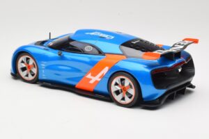 Alpine A110-50 Zils & Oranžs Norev 1:18 185147 Metāls — attēls 5 no 6