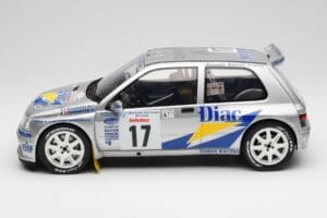 Renault Clio Maxi #17 J. Ragnotti / G. Thimonier Tour de Corse 1995 Otto 1:12 G090 Sveķi — attēls 3 no 6