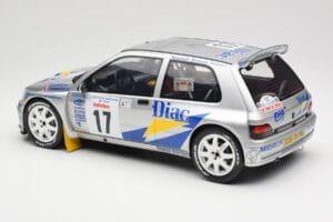 Renault Clio Maxi #17 J. Ragnotti / G. Thimonier Tour de Corse 1995 Otto 1:12 G090 Sveķi — attēls 5 no 6