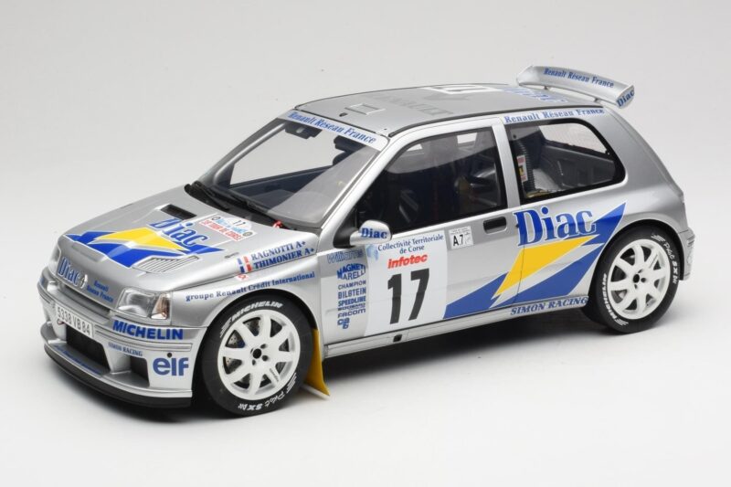 Renault Clio Maxi #17 J. Ragnotti / G. Thimonier Tour de Corse 1995 Otto 1:12 G090 Sveķi