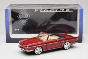 Renault Floride Kabriolets Sarkans Norev 1:18 185175 Metāls — attēls 8 no 8