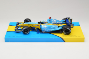 Renault R25 #5 F. Alonso Renault F1 Team San Marino Grand Prix Winner 2005 Minichamps 1:18 147050405 Metāls
