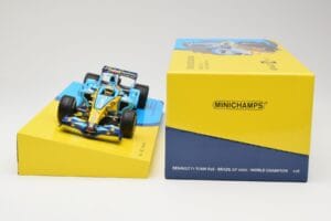 Renault R26 #1 F. Alonso F1 World Champion Brazilian GP 2006 Minichamps 1:18 147061801 Metāls — attēls 6 no 6