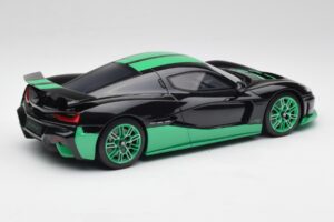 Rimac Nevera Record Monochrome Melns GT Spirit 1:18 GT916 Sveķi — attēls 2 no 6
