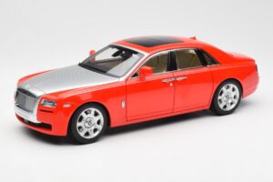 Rolls-Royce Ghost Sarkans & Sudrabs Kyosho 1:18 008802RS Metāls