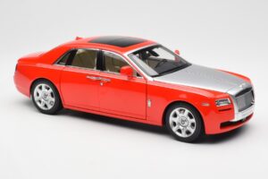 Rolls-Royce Ghost Sarkans & Sudrabs Kyosho 1:18 008802RS Metāls — attēls 6 no 8