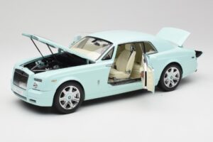 Rolls-Royce Phantom Coupe Turchese Zils Kyosho 1:18 08862TBL Metāls — attēls 2 no 8