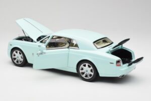 Rolls-Royce Phantom Coupe Turchese Zils Kyosho 1:18 08862TBL Metāls — attēls 5 no 8