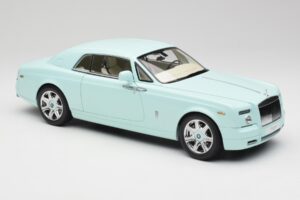 Rolls-Royce Phantom Coupe Turchese Zils Kyosho 1:18 08862TBL Metāls — attēls 6 no 8