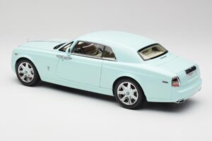 Rolls-Royce Phantom Coupe Turchese Zils Kyosho 1:18 08862TBL Metāls — attēls 7 no 8