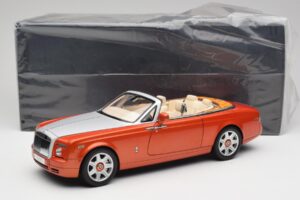 Rolls-Royce Phantom Drophead Coupe Mandarin Oranžs Kyosho 1:18 08871P Metāls — attēls 10 no 10