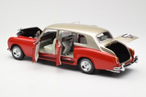 Rolls-Royce Phantom VI Sarkans Gaiši Bēšs Kyosho 1:18 08905RLB Metāls — attēls 5 no 8