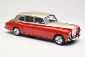 Rolls-Royce Phantom VI Sarkans Gaiši Bēšs Kyosho 1:18 08905RLB Metāls — attēls 6 no 8