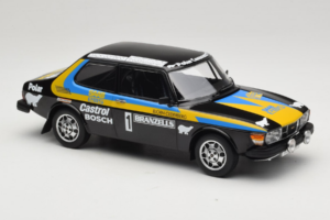 Saab 99 EMS #1 P. Eklund / B. Cederberg Rally Sweden 1977 MCG 1:18 MCG18825R Metāls — attēls 4 no 6