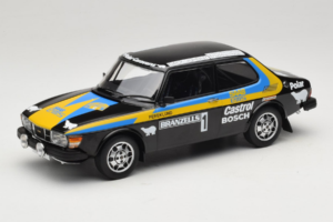 Saab 99 EMS #1 P. Eklund / B. Cederberg Rally Sweden 1977 MCG 1:18 MCG18825R Metāls