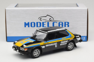 Saab 99 EMS #1 P. Eklund / B. Cederberg Rally Sweden 1977 MCG 1:18 MCG18825R Metāls — attēls 6 no 6