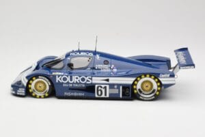 Sauber Mercedes C9 Kouros Racing #61 M. Thackwell / H. Pescarolo 24 Hours of Le Mans 1987 Minichamps 1:18 155873561 Metāls — attēls 3 no 6