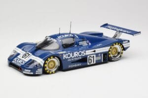 Sauber Mercedes C9 Kouros Racing #61 M. Thackwell / H. Pescarolo 24 Hours of Le Mans 1987 Minichamps 1:18 155873561 Metāls