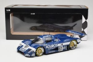 Sauber Mercedes C9 Kouros Racing #61 M. Thackwell / H. Pescarolo 24 Hours of Le Mans 1987 Minichamps 1:18 155873561 Metāls — attēls 6 no 6