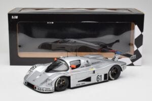 Sauber Mercedes C9 #61 M. Baldi / K. Acheson / G. Brancatelli 2nd Place 24 Hours of Le Mans 1989 Minichamps 1:18 155893561 Me — attēls 6 no 6