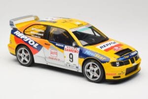 SEAT Cordoba WRC Evo 2 #9 H. Rovanpera / R. Pietilainen Rally San Remo 1999 Otto 1:18 OT483 Sveķi — attēls 4 no 6