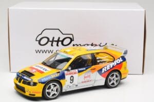 SEAT Cordoba WRC Evo 2 #9 H. Rovanpera / R. Pietilainen Rally San Remo 1999 Otto 1:18 OT483 Sveķi — attēls 6 no 6