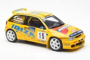 SEAT Ibiza Kit Car Evo 2 #15 H. Rovanpera / R. Pietilanen Rally Monte Carlo 1998 Otto 1:18 OT445 Sveķi — attēls 4 no 6