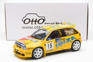 SEAT Ibiza Kit Car Evo 2 #15 H. Rovanpera / R. Pietilanen Rally Monte Carlo 1998 Otto 1:18 OT445 Sveķi — attēls 6 no 6