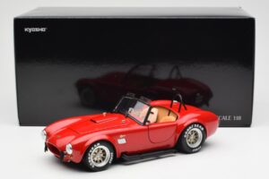 Shelby Cobra 427 S/C Sarkans Kyosho 1:18 08047R Metāls — attēls 8 no 8