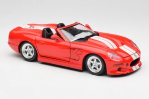 Shelby Series 1 Kabriolets Sarkans Bburago 1:18 3353 Metāls — attēls 6 no 8