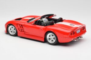 Shelby Series 1 Kabriolets Sarkans Bburago 1:18 3353 Metāls — attēls 7 no 8
