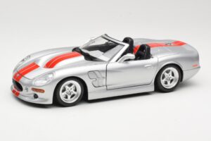Shelby Series 1 Sudrabs Bburago 1:18 3323 Metāls