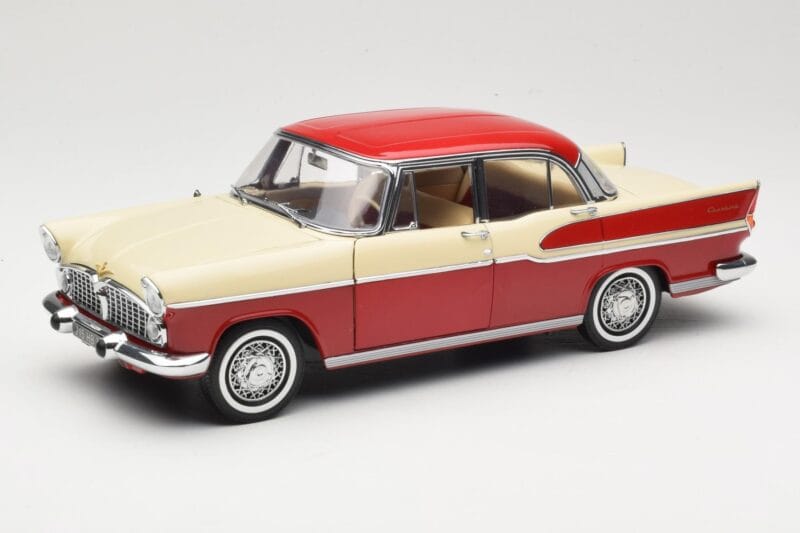 Simca Chambord Sarkans & Ziloņkauls Norev 1:18 185721 Metāls