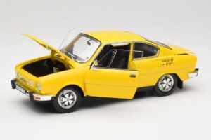 Skoda 110R Coupe Dzeltens Abrex 1:18 118ABS-707GK Metāls — attēls 2 no 8
