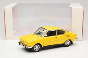 Skoda 110R Coupe Dzeltens Abrex 1:18 118ABS-707GK Metāls — attēls 8 no 8