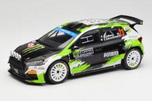 Skoda Fabia Rally2 #23 O. Solberg / E. Edmondson Rally Monte Carlo 2023 IXO 1:18 18RMC155A Metāls