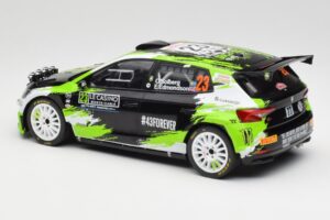 Skoda Fabia Rally2 #23 O. Solberg / E. Edmondson Rally Monte Carlo 2023 IXO 1:18 18RMC155A Metāls — attēls 5 no 6