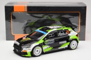 Skoda Fabia Rally2 #23 O. Solberg / E. Edmondson Rally Monte Carlo 2023 IXO 1:18 18RMC155A Metāls — attēls 6 no 6